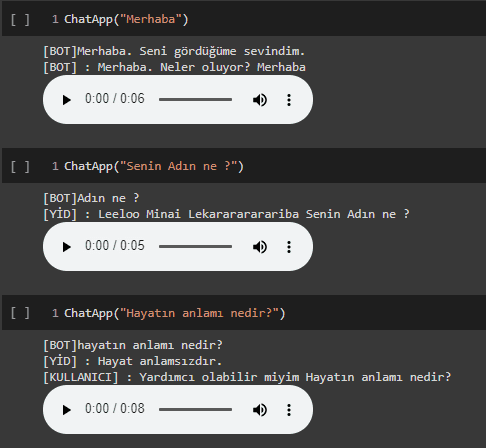 Türkçe ChatBot
